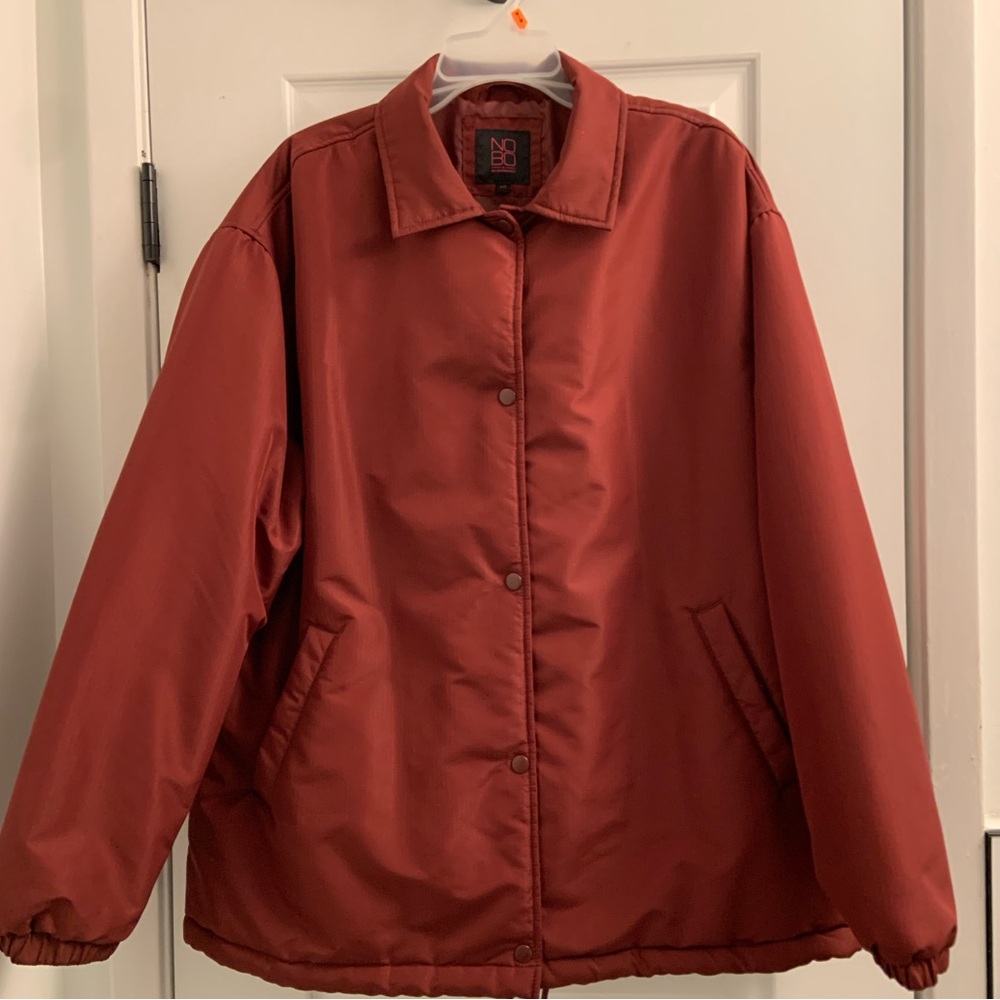 Red simple puffer jacket - no boundaries brand current Color